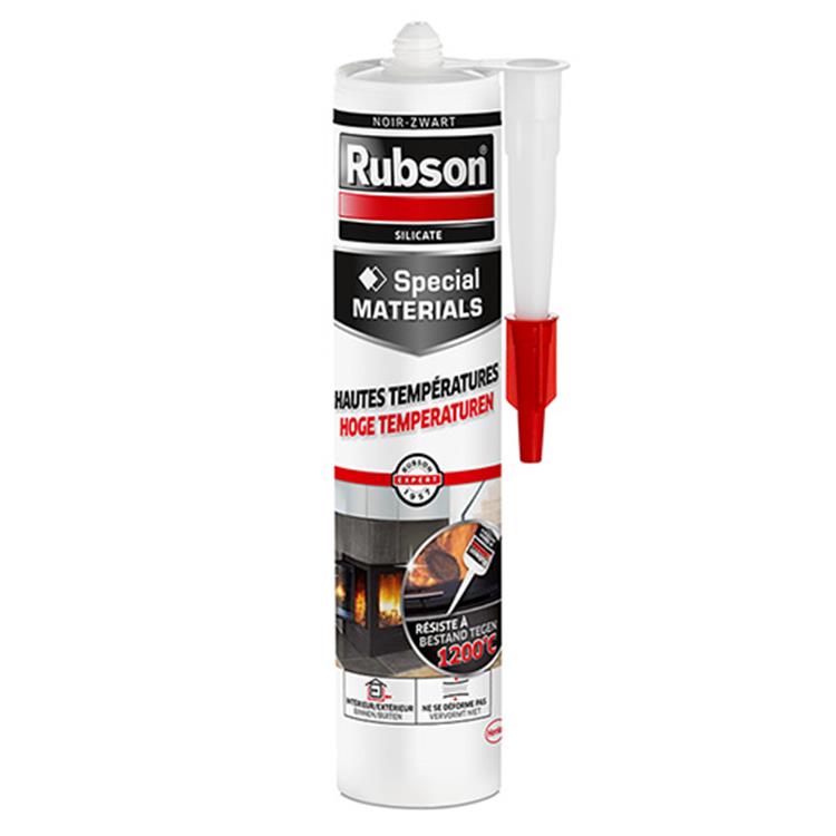 Afbeelding laden in galerijviewer, Rubson hoge temperaturen zwarte kit 280 ml bouwkit | bestand tegen hoge temperaturen | ideaal voor hittebestendige toepassingen | sterk en duurzaam