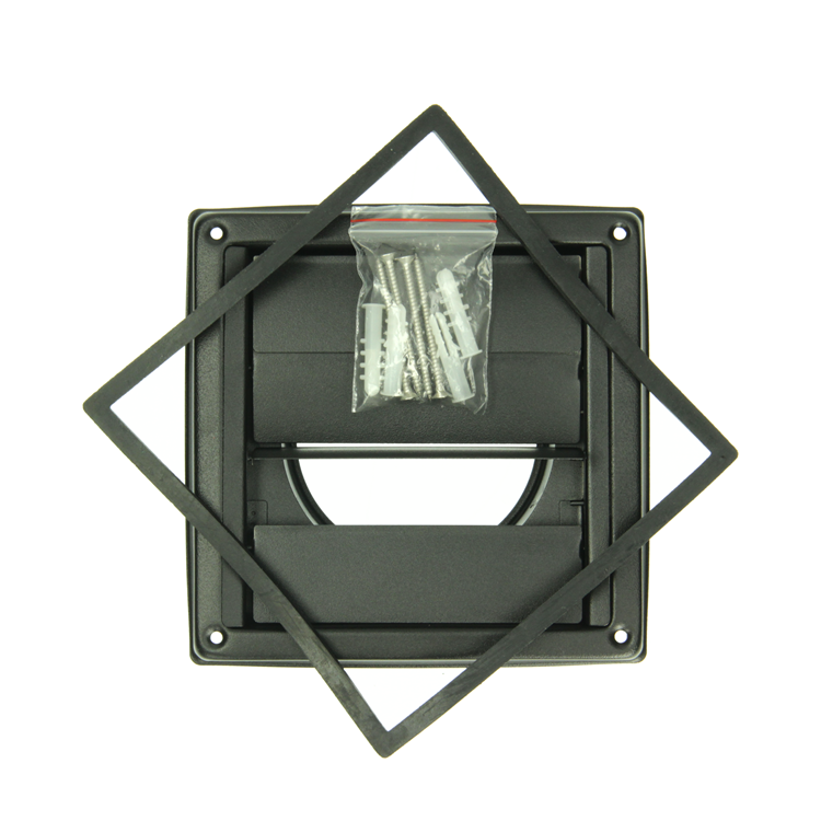 Load image into Gallery viewer, Renson 1069269 - inbouw dampkaprooster 633 inox zwart (dia 100) | 2 stuks