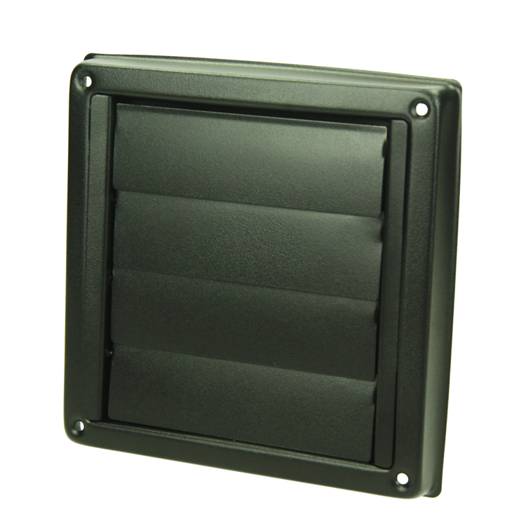 Load image into Gallery viewer, Renson 1069269 - inbouw dampkaprooster 633 inox zwart (dia 100) | 2 stuks