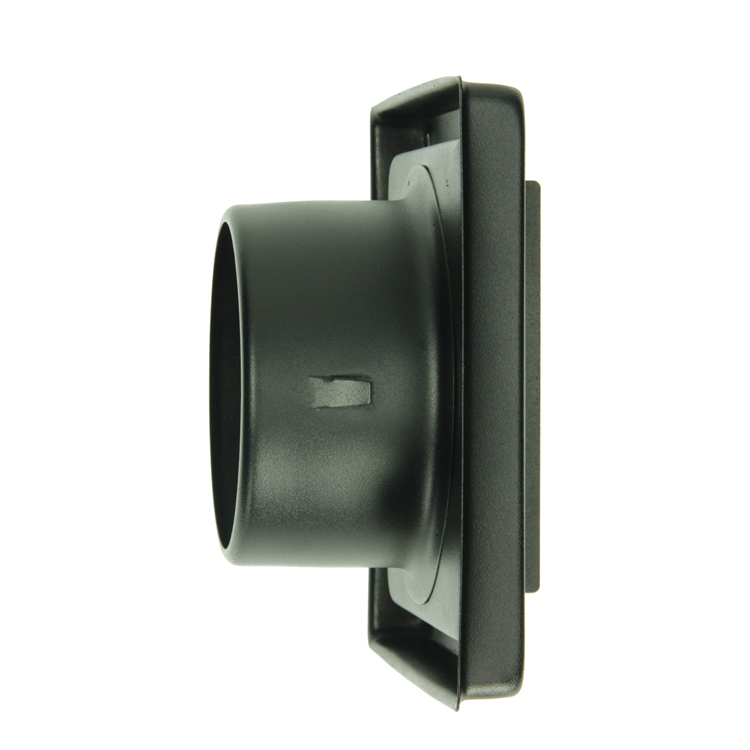 Load image into Gallery viewer, Renson 1069269 - inbouw dampkaprooster 633 inox zwart (dia 100) | 2 stuks