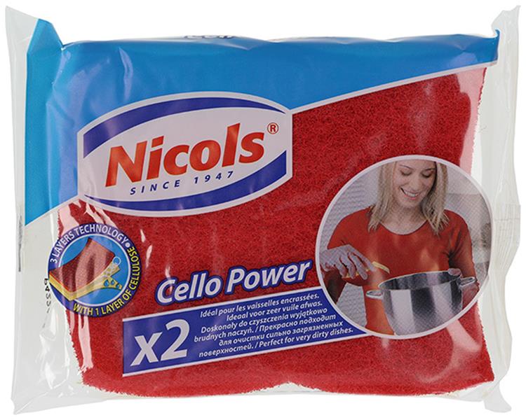 Afbeelding laden in galerijviewer, Nicols 1005986 - schuurspons 3laags cello power 2st | 14 stuks