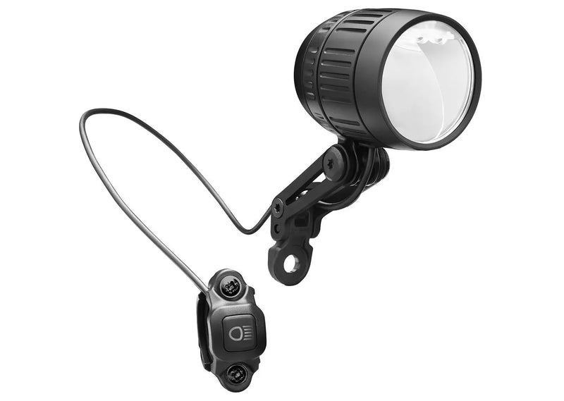 Load image into Gallery viewer, Koplamp Busch und Müller Lumotec IQ-XM High Beam voor e-bike - 120 170 Lux - zwart