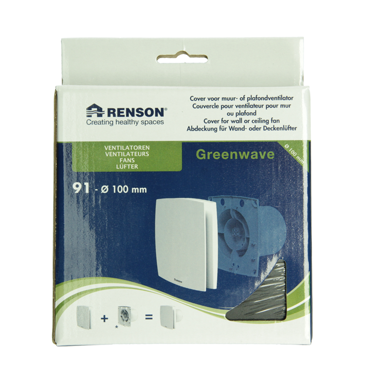 Load image into Gallery viewer, Renson 1069257 - mechanische ventilator cover (9x11-dia 100) 91b (zwart) | 2 stuks