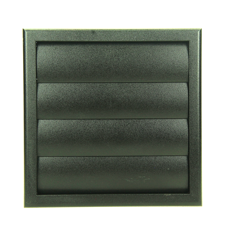 Load image into Gallery viewer, Renson 1069268 - dampkaprooster 4 klep pvc 742 (100-130) str 9005 (zwart) | 2 stuks