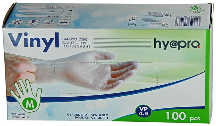 Afbeelding laden in galerijviewer, Hy@pro 1056837 - handschoen vinyl medium + doos met 100 st | 5 stuks