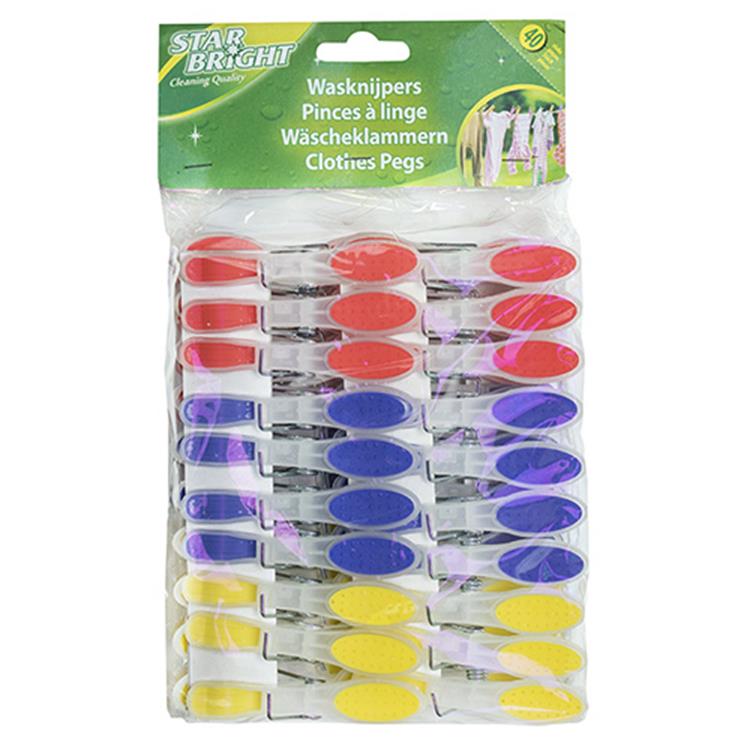 Load image into Gallery viewer, Starbright 1056829 - wasknijpers pvc soft grip 40st | 6 stuks