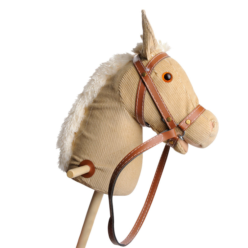 Load image into Gallery viewer, Playwood houten stokpaard met geluid