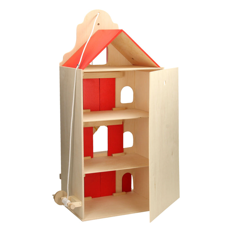 Load image into Gallery viewer, Playwood - houten pakhuis grachtenpand klein; hoogte 67 cm