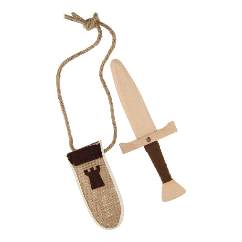 Load image into Gallery viewer, Playwood houten dolk luxe met schede