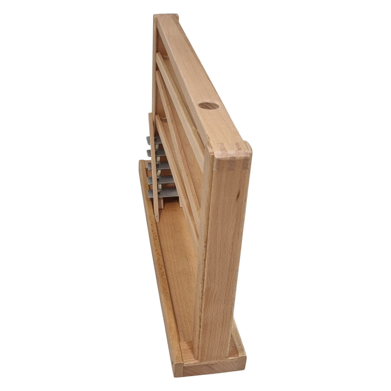 Load image into Gallery viewer, Playwood beukenhouten knikkerbaan kogelbaan met klokkenspel van beukenhout voor 16 mm knikkers (excl knikkers) marble game