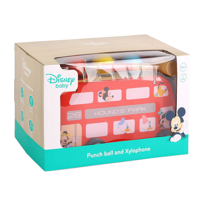 Afbeelding laden in galerijviewer, Disney Mickey Mouse Houten Hamerbank en Xylofoon