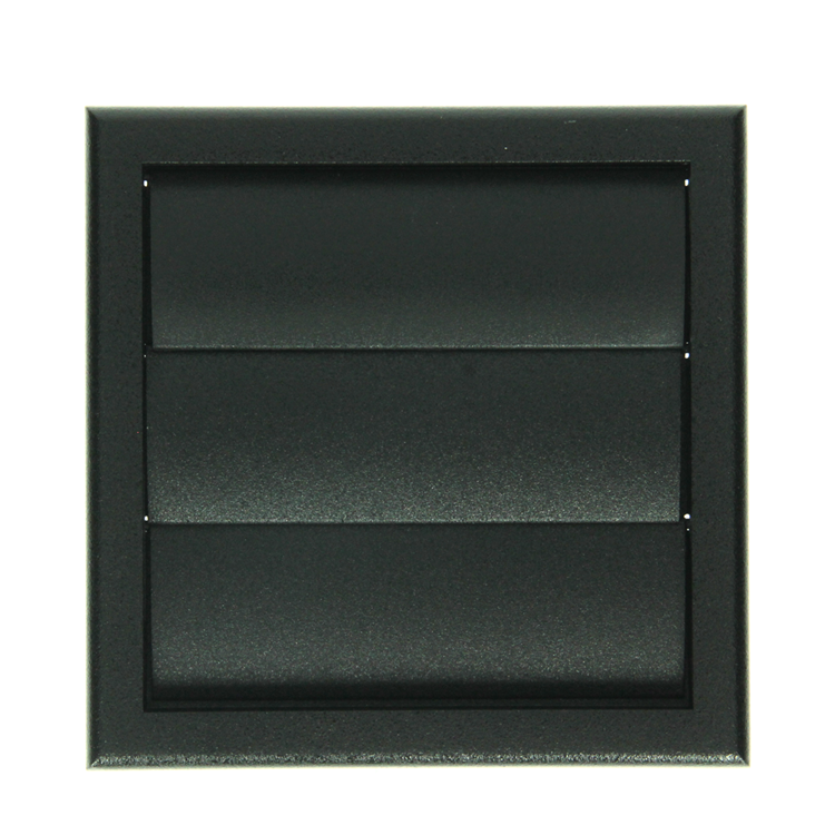 Load image into Gallery viewer, Renson 1069265 - opbouw dampkaprooster pvc 733 (154x154) str 9005 (zwart) | 2 stuks