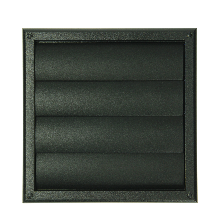 Load image into Gallery viewer, Renson 1069266 - opbouw dampkaprooster pvc 733 (187x187) str 9005 (zwart) | 2 stuks