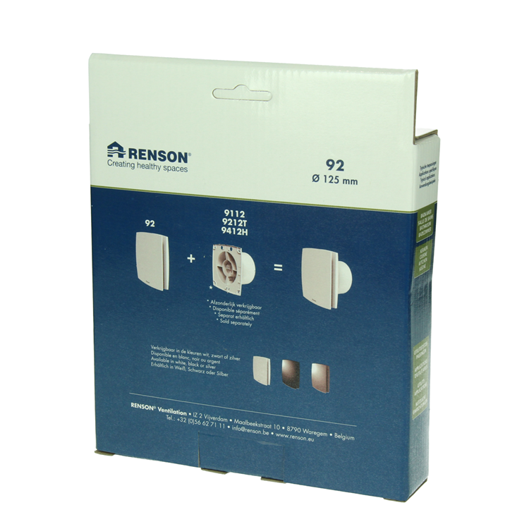 Load image into Gallery viewer, Renson 1069261 - mechanische ventilator cover (9x12-dia 125) 92g (grijs) | 2 stuks