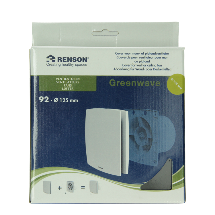Load image into Gallery viewer, Renson 1069260 - mechanische ventilator cover (9x12-dia 125) 92b (zwart) | 2 stuks