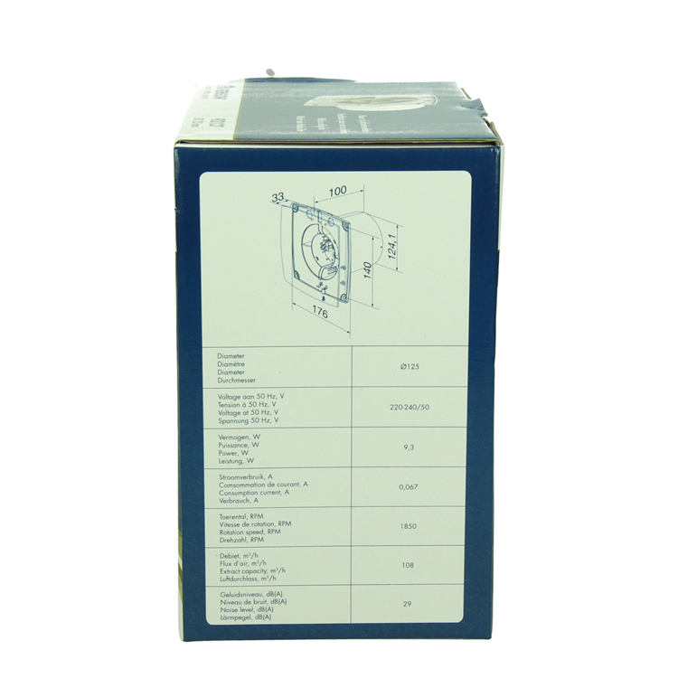Load image into Gallery viewer, Renson 1069254 - mech. ventilator met timer 9212t (dia 125) | 2 stuks