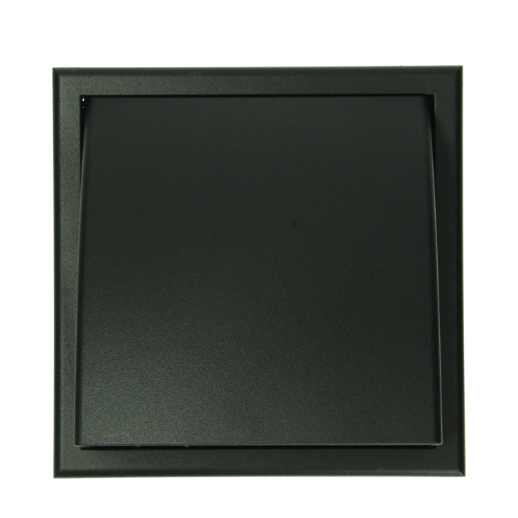 Load image into Gallery viewer, Renson 1069267 - dampkaprooster 1 klep pvc 741 (100-130) str 9005 (zwart) | 2 stuks