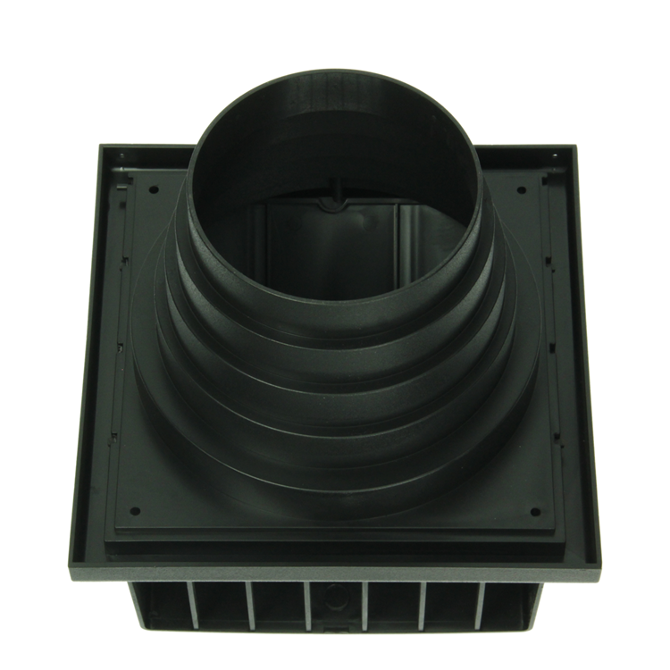 Load image into Gallery viewer, Renson 1069267 - dampkaprooster 1 klep pvc 741 (100-130) str 9005 (zwart) | 2 stuks