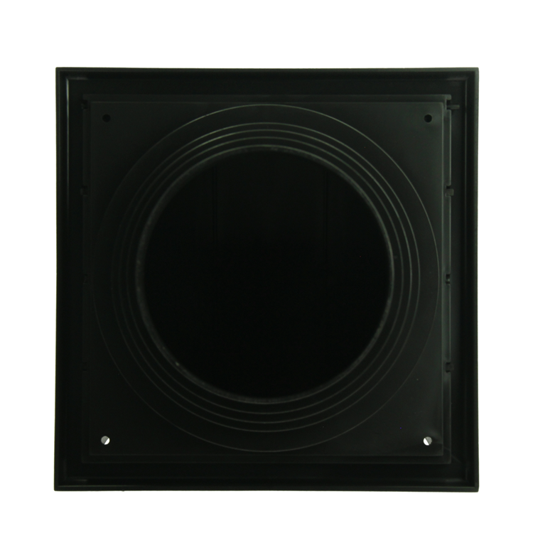 Load image into Gallery viewer, Renson 1069267 - dampkaprooster 1 klep pvc 741 (100-130) str 9005 (zwart) | 2 stuks