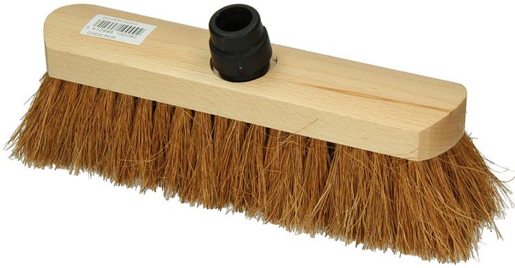 Load image into Gallery viewer, 1009167 - cocosbezem rond hout gelakt 30cm + st eb zwart | 5 stuks