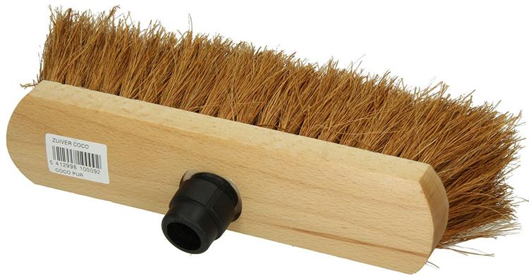 Afbeelding laden in galerijviewer, 1009167 - cocosbezem rond hout gelakt 30cm + st eb zwart | 5 stuks