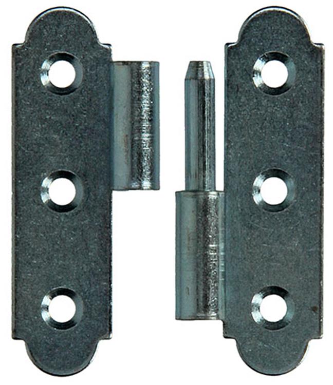 Afbeelding laden in galerijviewer, Mack 1013256 - 2 spaanse paumellen rechts verzinkt h 60 x b 40 mm | 5 stuks