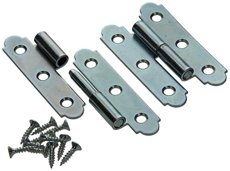 Load image into Gallery viewer, Mack 1013258 - 2 spaanse paumellen rechts verzinkt h 80 x b 45mm | 5 stuks