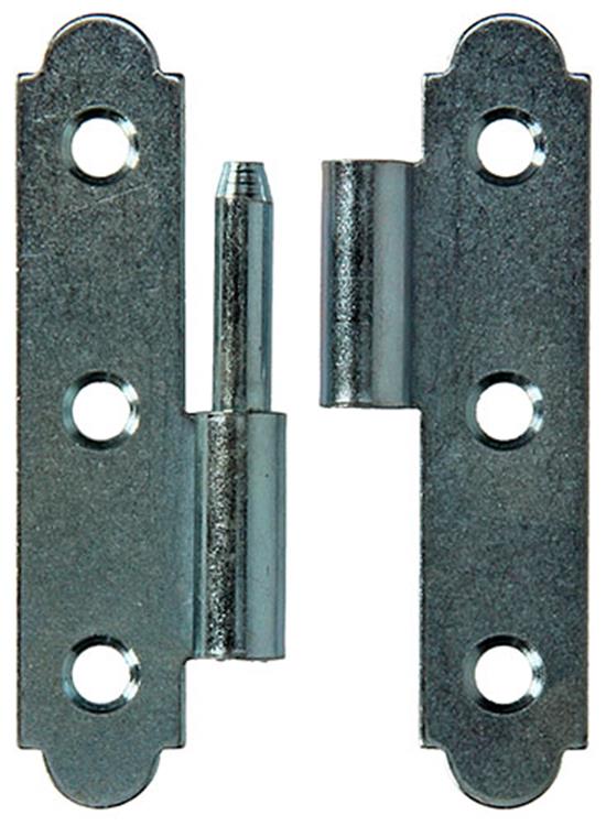 Load image into Gallery viewer, Mack 1013257 - 2 spaanse paumellen links verzinkt h 80 x b 45mm | 5 stuks