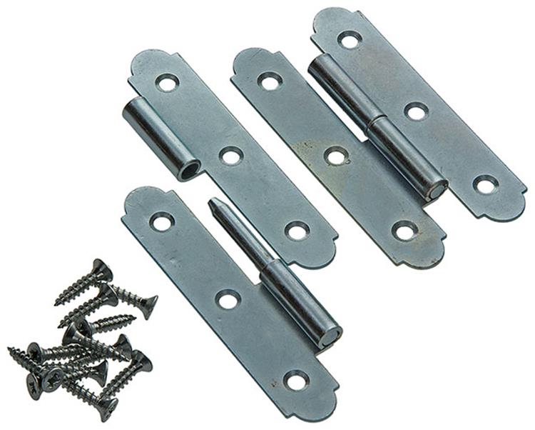 Afbeelding laden in galerijviewer, Mack 1013261 - 2 spaanse paumellen links verzinkt h 100 x b 50 mm | 5 stuks