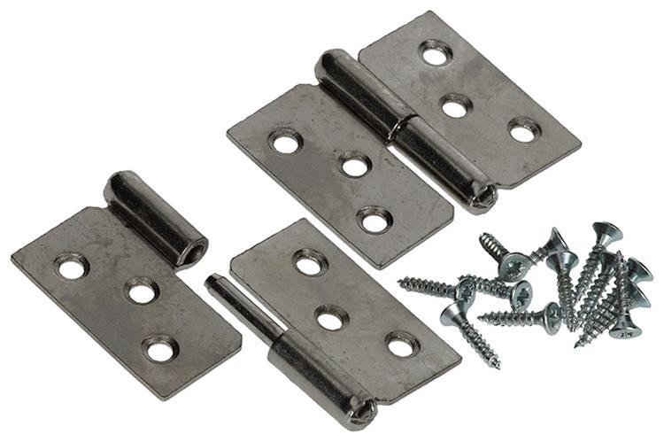 Load image into Gallery viewer, Mack 1013351 - 2 meubelpaumellen rechts vernikkeld h 40 x b 50 mm | 5 stuks