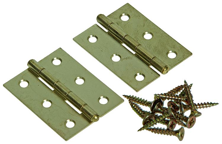 Load image into Gallery viewer, Mack 1013338 - 2 smalle scharnieren messing h 50 x b 30 mm | 5 stuks