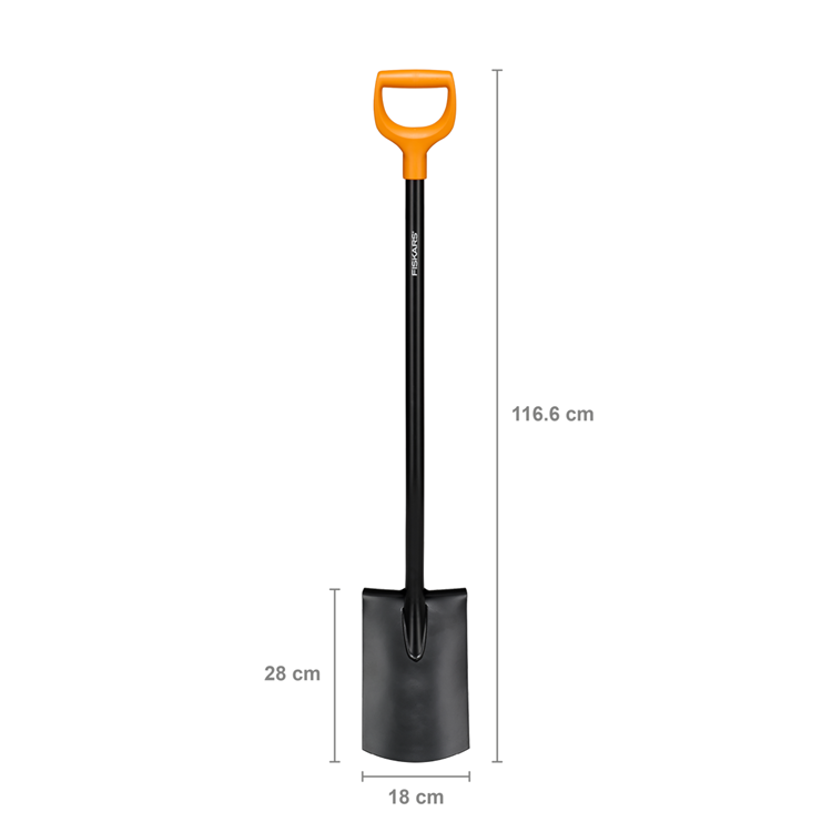 Afbeelding laden in galerijviewer, Fiskars 1066717 spade werkbreedte 180 mm d-greep