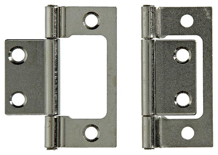 Afbeelding laden in galerijviewer, Mack 1013560 - 2 scharnieren voor vouwdeur vernikkeld h 50 x b 40 mm | 5 stuks