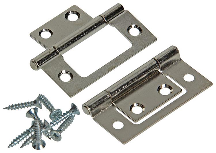 Load image into Gallery viewer, Mack 1013560 - 2 scharnieren voor vouwdeur vernikkeld h 50 x b 40 mm | 5 stuks