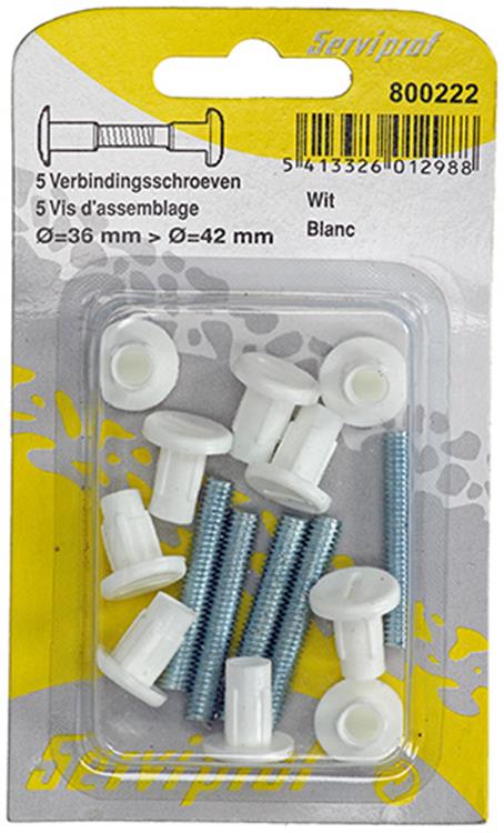 Load image into Gallery viewer, Mack 1015828 - 5 verbindingsschroeven wit 34–44mm | 10 stuks