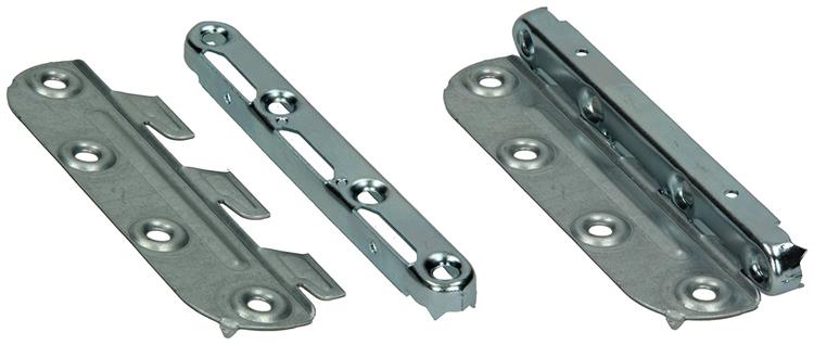 Load image into Gallery viewer, Mack 1013463 - set van 4 ledikanthaken blank 135mm | 5 stuks