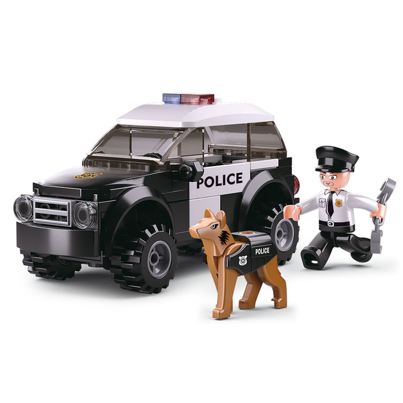 Load image into Gallery viewer, Sluban politieauto met hond - 78dlg.
