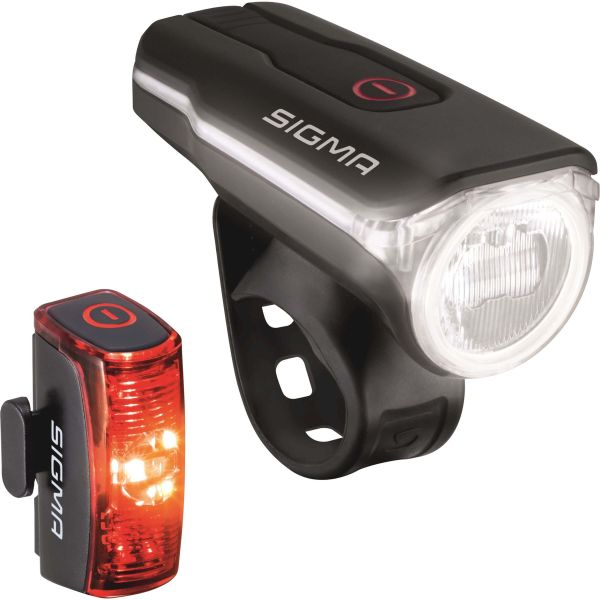 Load image into Gallery viewer, Verlichtingset Sigma Aura 60 koplamp + Infinity 2 achterlicht