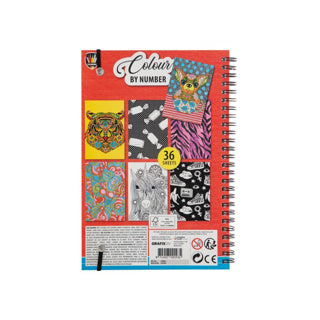 Load image into Gallery viewer, Kleuren op Nummer Kleurboek met Kleurpotloden.