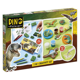 Load image into Gallery viewer, Totum Dino Forever - 2in1 Gips en Kleur Creativity Set