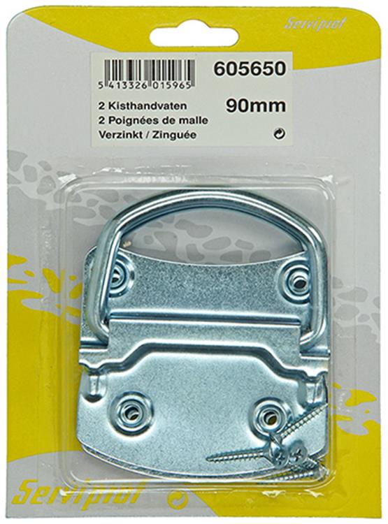 Afbeelding laden in galerijviewer, Mack 1013564 - 2 kisthandvaten verzinkt 90mm | 5 stuks