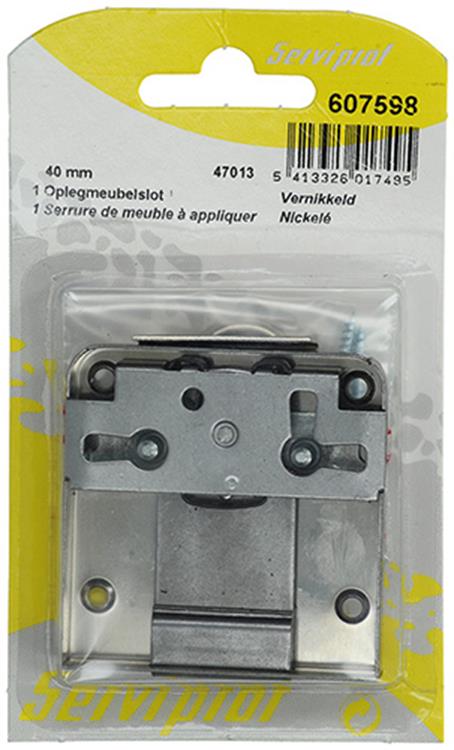 Load image into Gallery viewer, Mack 1013607 - 1 oplegmeubelslot vernikkeld 40mm | 5 stuks