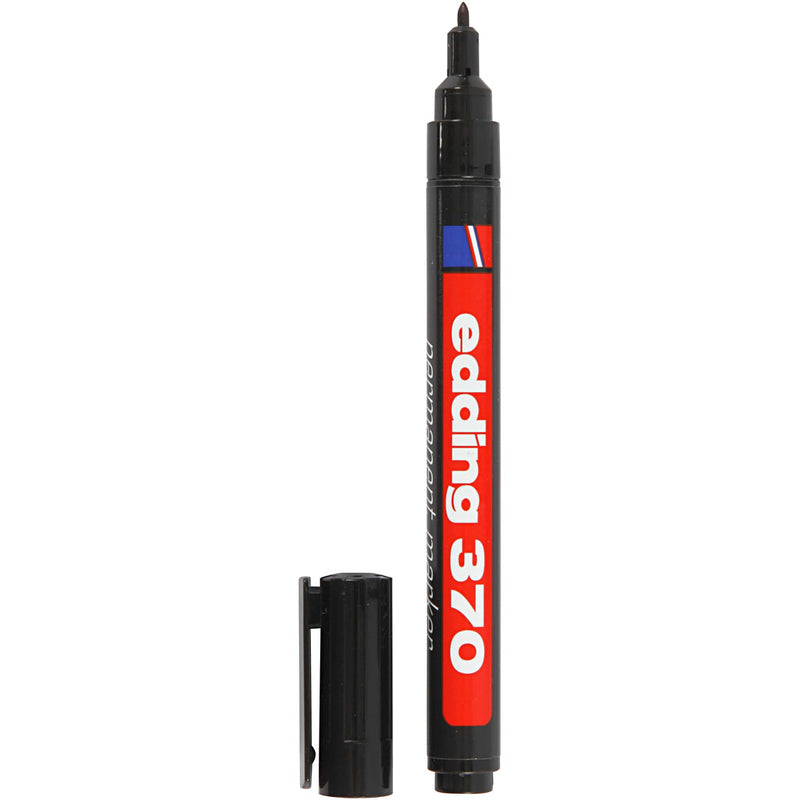Load image into Gallery viewer, Permanent marker edding 370 zwart