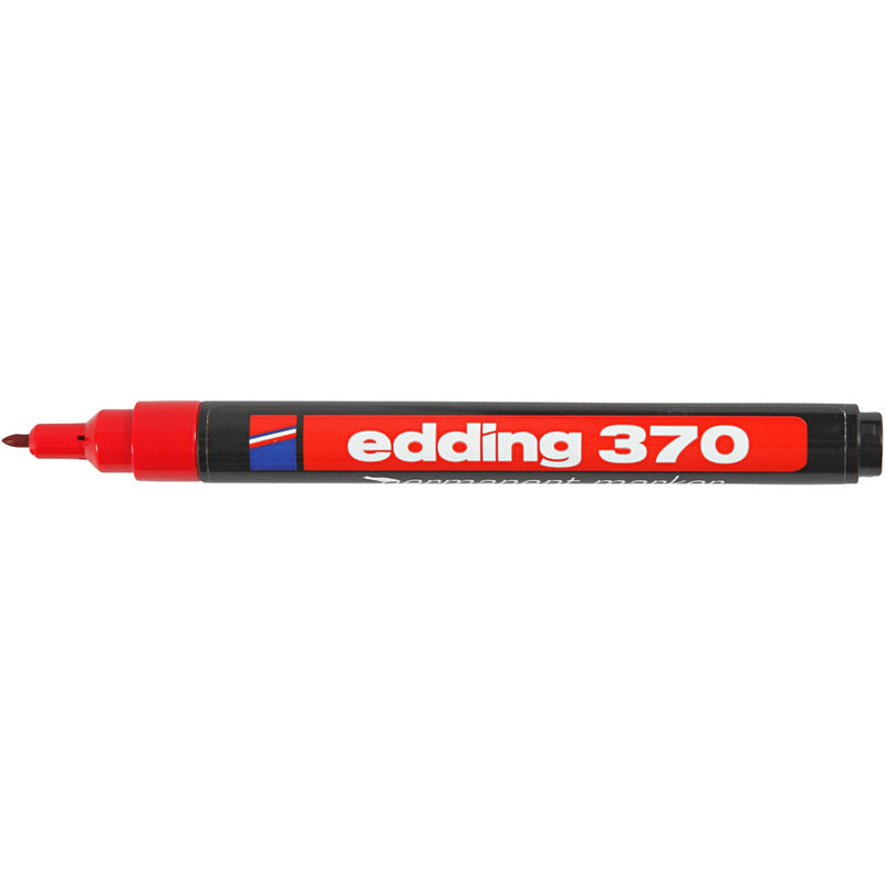 Afbeelding laden in galerijviewer, Https: www.cchobby.nl edding-370-stift-lijndikte-1-mm-rood-1-stuk