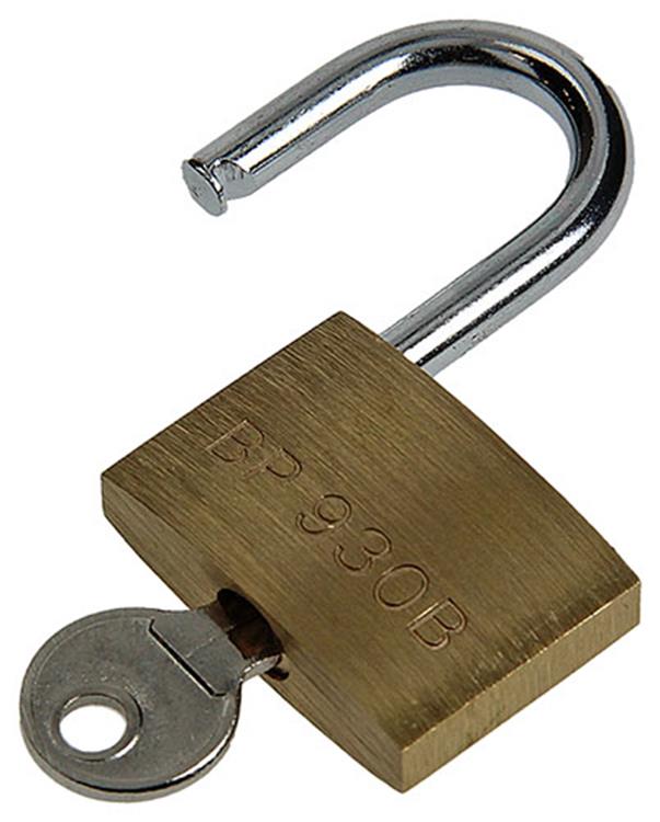 Load image into Gallery viewer, Mack 1014073 - hangslot met cilinder messing 30 mm | 10 stuks