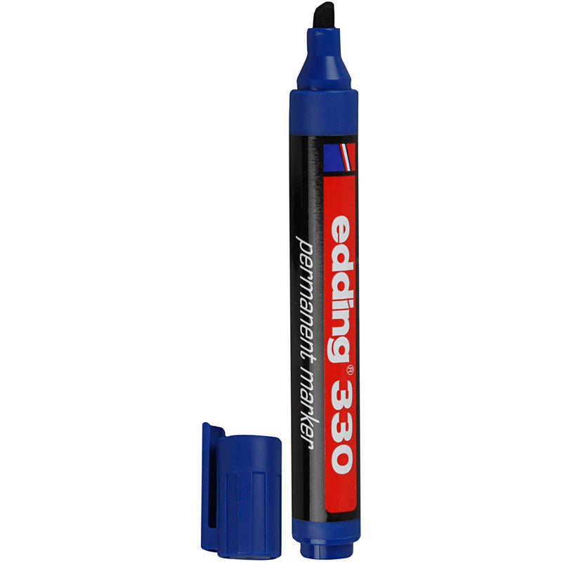 Load image into Gallery viewer, Edding permanente marker 330 blauw 1-5 mm beitelvormige punt