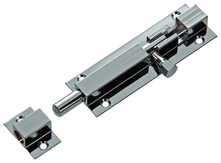 Load image into Gallery viewer, Mack 1013685 - 1 schuifgrendel messing verchroomd a 75 - b 16 mm | 5 stuks