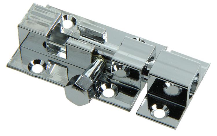 Load image into Gallery viewer, Mack 1013715 - 1 schuifgrendel messing verchroomd a 40 - b 13 mm | 5 stuks