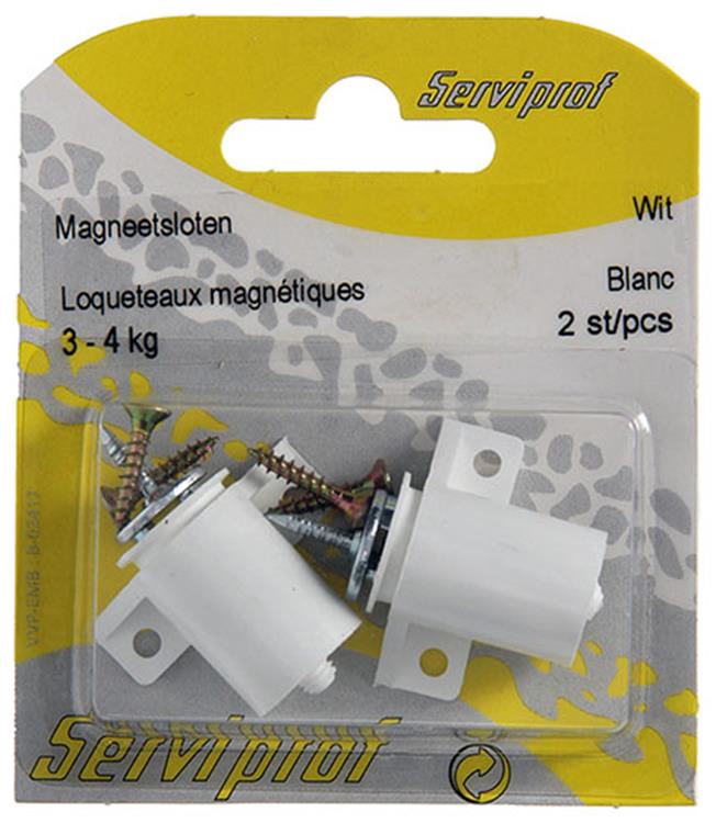 Load image into Gallery viewer, Mack 1013834 - 2 magneetsloten wit 3 - 4 kg | 5 stuks