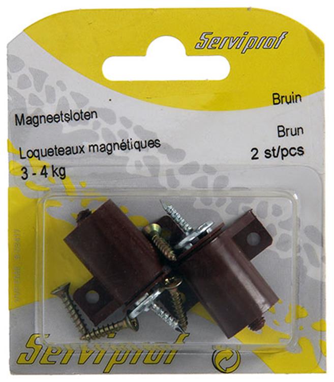 Load image into Gallery viewer, Mack 1013835 - 2 magneetsloten bruin 3 - 4 kg | 5 stuks